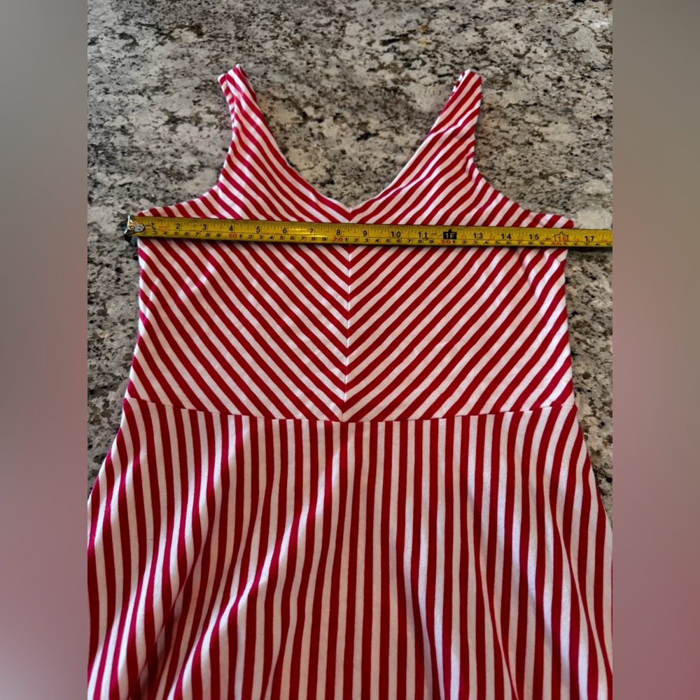 crown‎ & ivy Red and White Striped Maxi Dress - Picture 4 of 6